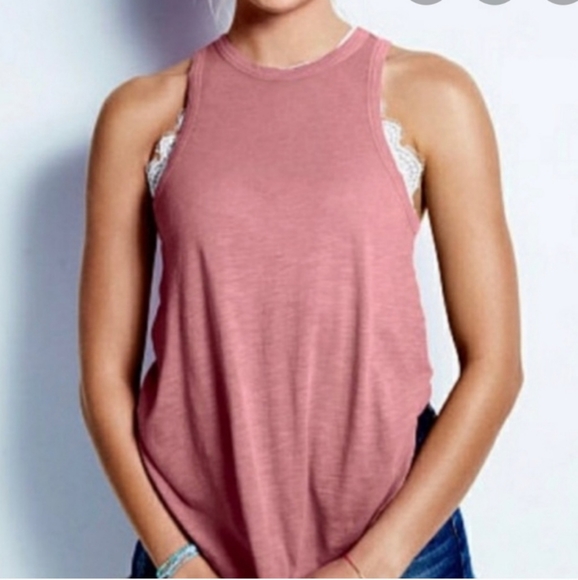 PINK Victoria's Secret Tops - VICTORIAS SECRET PINK SUMMER SLUB TANK TOP